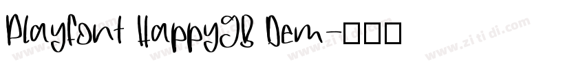 PlayFont HappyGB Dem字体转换